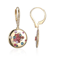 Orecchini in argento con Ametista Rose de France