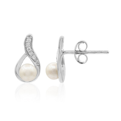 Orecchini in argento con Perla di Acqua Dolce