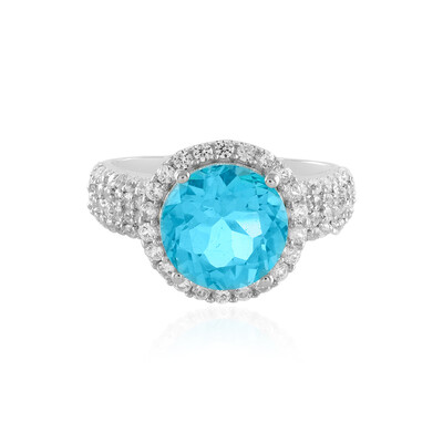 Anello in argento con Topazio Paraiba
