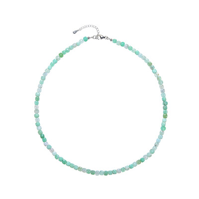 Collana in argento con Crisoprasio