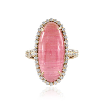 Anello in oro con Tormalina Occhio di Gatto (de Melo)