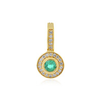Ciondolo in argento con Smeraldo Russo