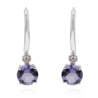 Orecchini in argento con Quarzo Mirtillo