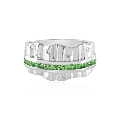 Anello in argento con Tsavorite della Tanzania (de Melo)