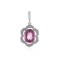 Ciondolo in argento con Fluorite Rosa del Messico