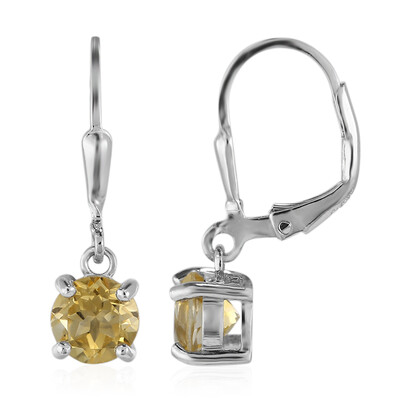 Orecchini in argento con Citrino