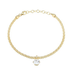 Bracciale in argento con Topazio Bianco
