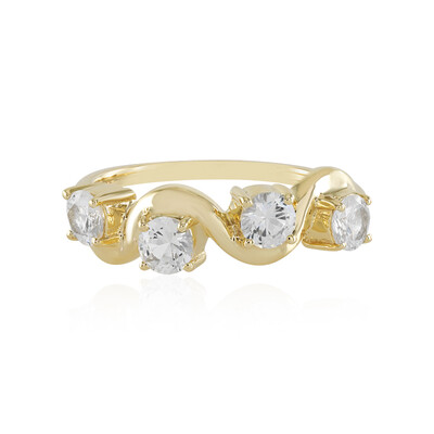 Anello in oro con Zaffiro Bianco (Adela Gold)