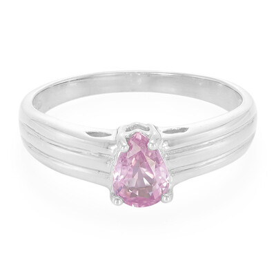 Anello in argento con Zaffiro Ceylon Rosa