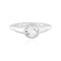 Anello in argento con Topazio Bianco