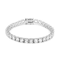 Bracciale in argento con Topazio Bianco