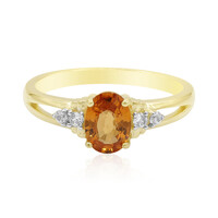 Anello in oro con Spessartina (Tenner Diniz)