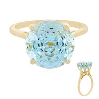Anello in oro con Topazio Capri (PHANTASIA)