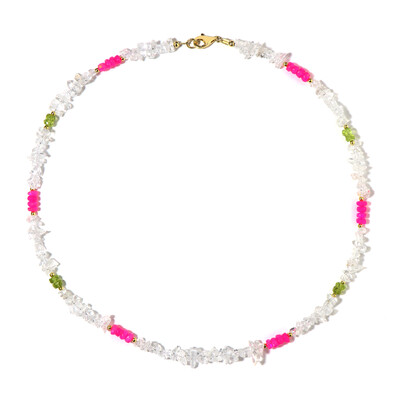Collana in argento con Quarzo Bianco