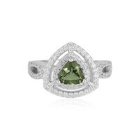 Anello in argento con Moldavite
