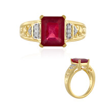 Anello in argento con Rubino del Madagascar