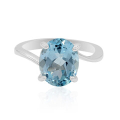 Anello in argento con Topazio Blu Cielo