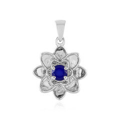 Ciondolo in argento con Calcedonio Blu