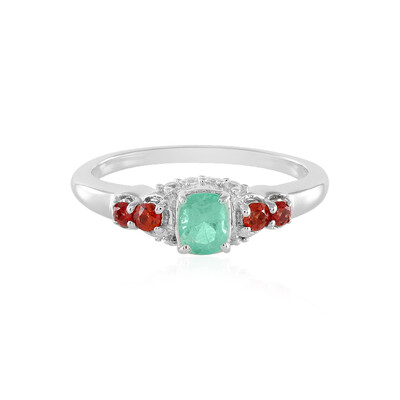Anello in argento con Smeraldo Russo