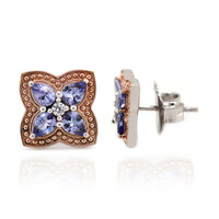 Orecchini in argento con Tanzanite (Dallas Prince Designs)
