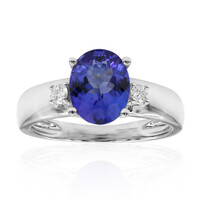 Anello in platino con Tanzanite AAA