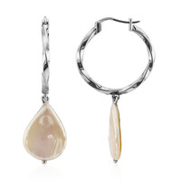 Orecchini in argento con Perla d'Acqua Dolce Pesca (TPC)