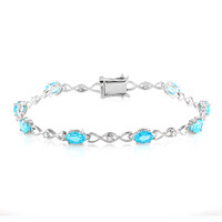 Bracciale in argento con Topazio Paraiba