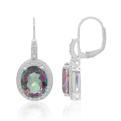 Orecchini in argento con Quarzo Mistico