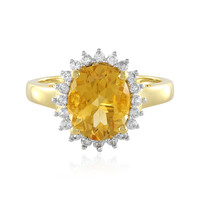 Anello in argento con Citrino