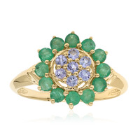 Anello in oro con Smeraldo Brasiliano