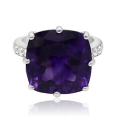 Anello in argento con Ametista del Marocco