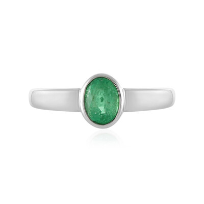 Anello in argento con Smeraldo Etiope