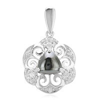 Ciondolo in argento con Ematite Nera