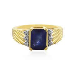 Anello in argento con Zaffiro Blu del Madagascar
