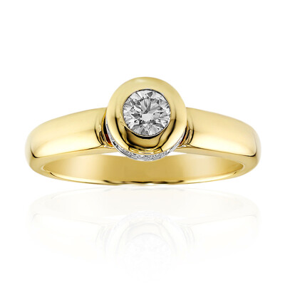 Anello in oro con Diamante IF (D) (Annette)