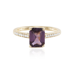 Anello in oro con Spinello Lavanda Luc Yen (AMAYANI)