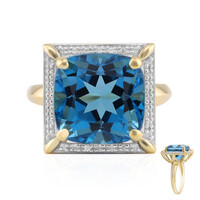 Anello in oro con Topazio Marambaia