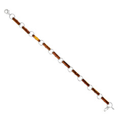 Bracciale in argento con Ambra Baltica