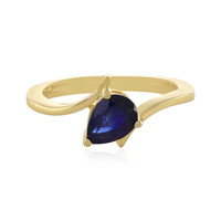 Anello in argento con Zaffiro Blu del Madagascar