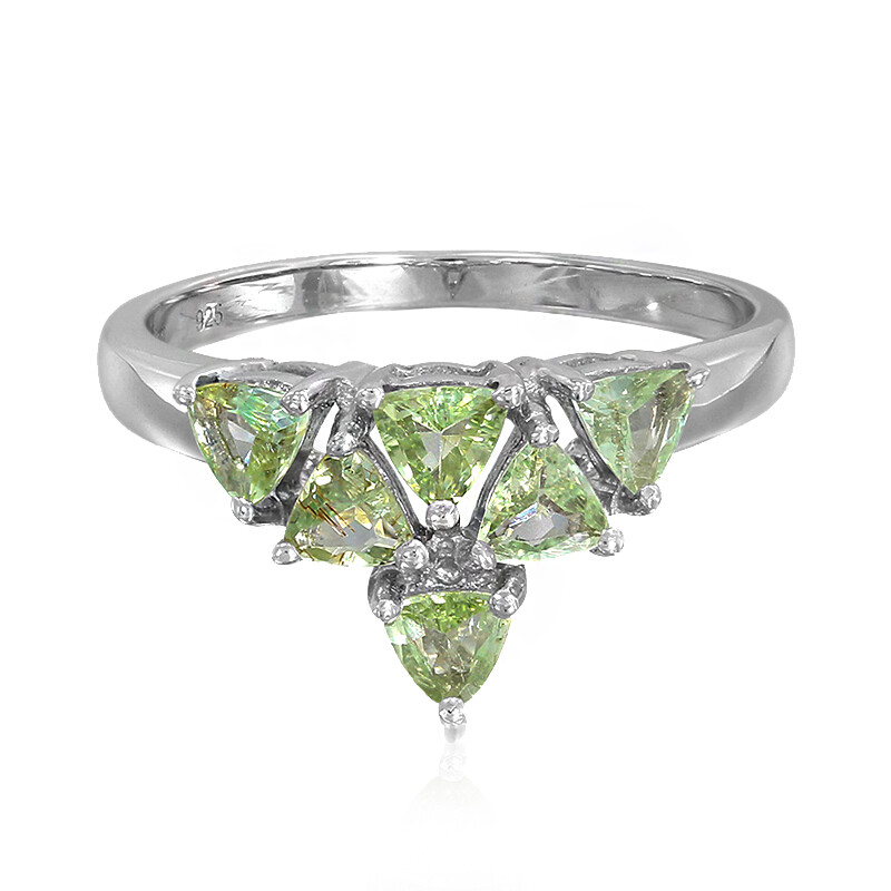 LOKILOKI Orecchini A Cerchio In Argento 925 Con Tormalina Paraiba, Rettangolari, Per Donna