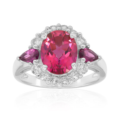 Anello in argento con Topazio Rosa