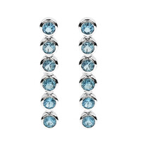 Orecchini in argento con Topazio Blu