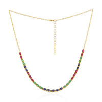 Collana in argento con Rubino del Madagascar