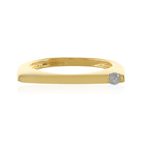 Anello in argento con Diamante I4 (J)