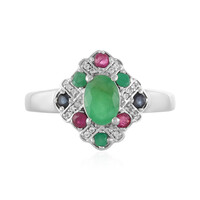 Anello in argento con Smeraldo Socoto
