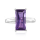 Anello in argento con Ametista Zambiana