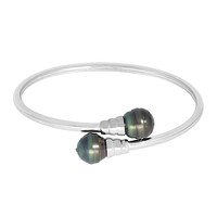 Bracciale in argento con Perla Tahitiana
