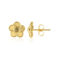 Orecchini in argento con Diamante Giallo I3