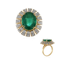 Anello in oro con Smeraldo Zambia AAA (D'vyere)