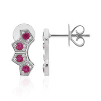 Orecchini in argento con Rubino della Birmania (Pallanova)